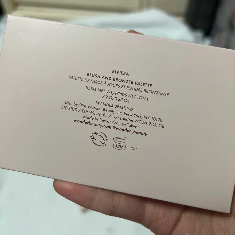 wander beauty riviera blush and bronzer palette FEB sale